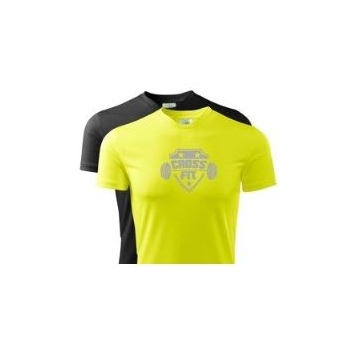 CROSSFIT sztanga koszulka termoaktywna 10 Żółta lub Czarna, Męska | Damska